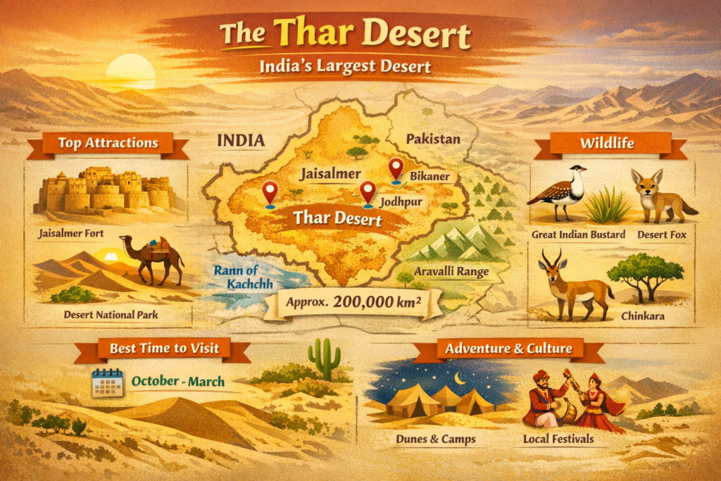 Which is the largest desert in india