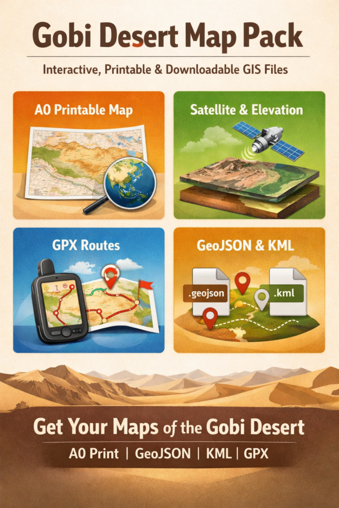 gobi desert map