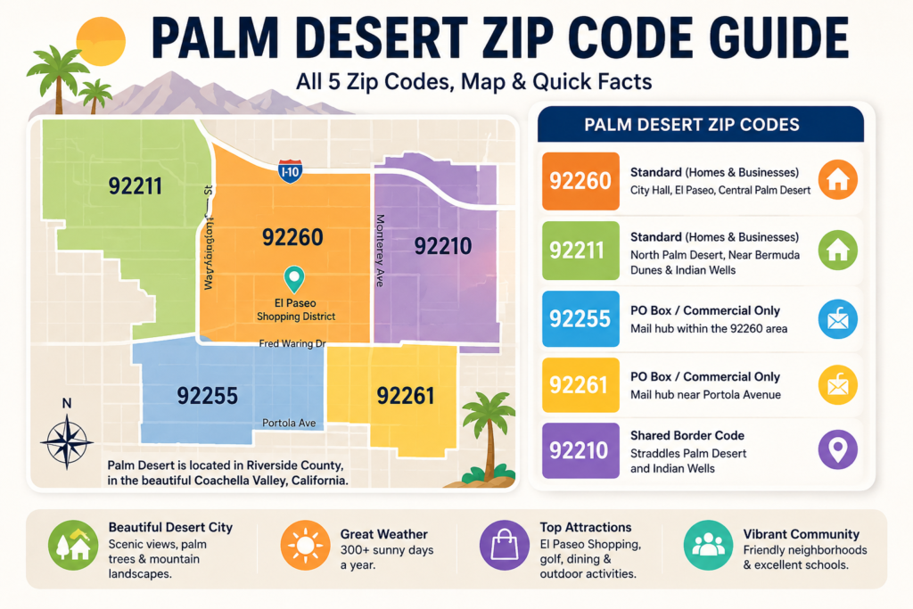 Palm Desert Zip Code